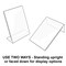 Azar Displays Angled L-Shaped Sign Holder Frame with Slant Back Design 11''x 14''High- Vertical/Portrait, 10PK 112710-10PK - alternate 2